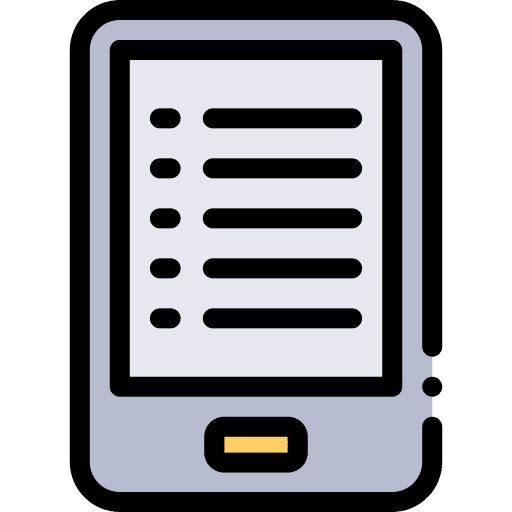 Ereader cellphone mobile electronics icon