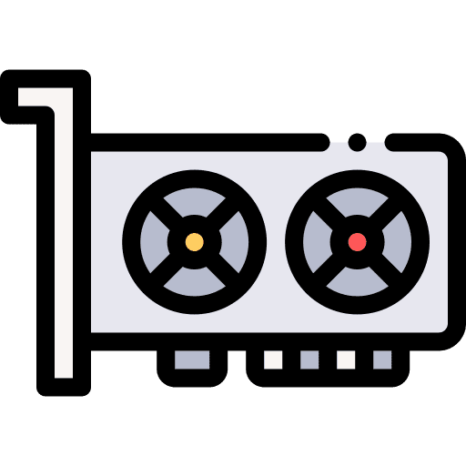 Graphic card gpu display device icon