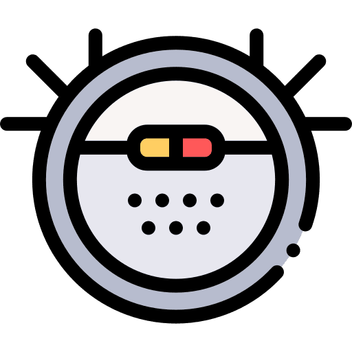 Robot vacuum cleaner wireless vacuum cleaner home automation icon