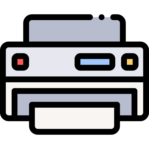 Printer paper electronics print icon