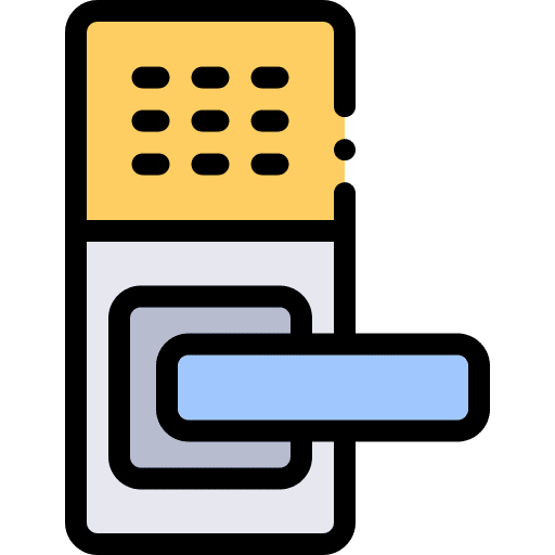 Smart lock security electronics smart door icon