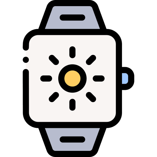Smartwatch smart smartwatch weather forecast icon