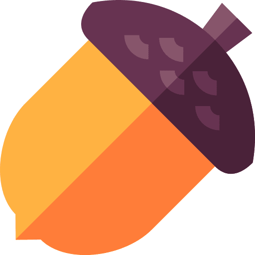 Acorn nature autumn fall icon
