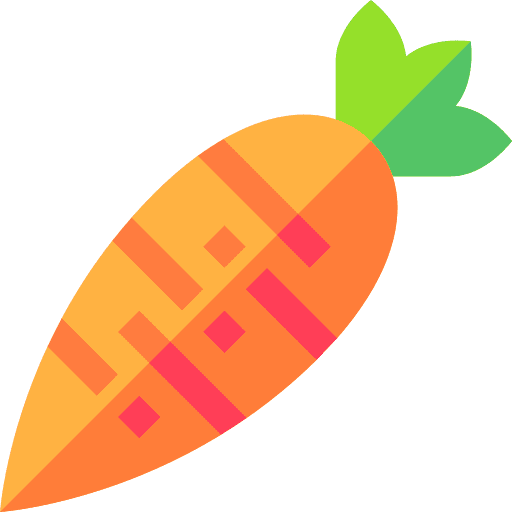 Carrot healthy food vegan vegetable icon