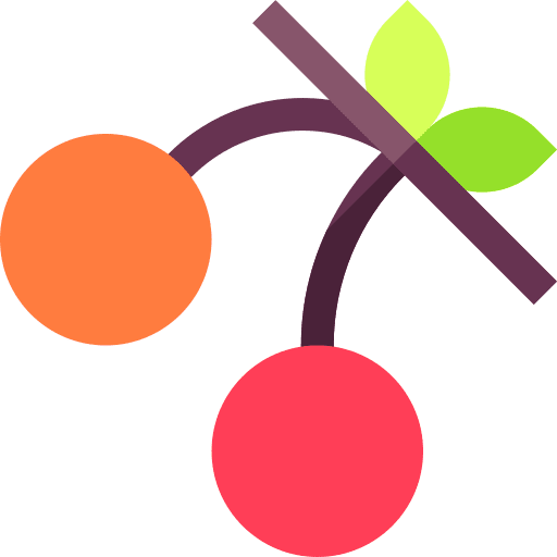 Cherry cherries organic food and restaurant icon