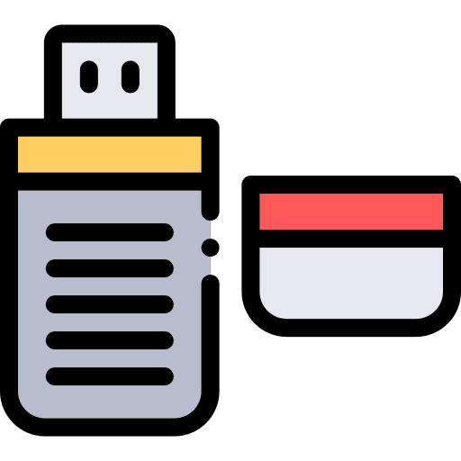 Usb drive data storage pendrive electronics icon