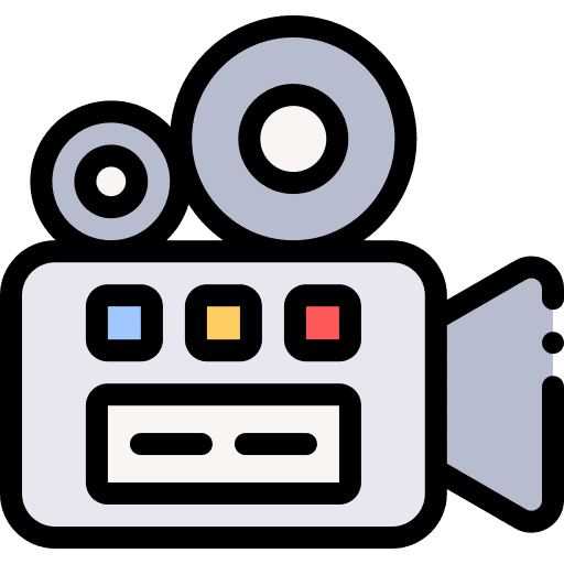 Video camera cinema camera movie camera icon