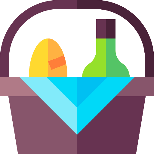 Basket food basket food and restaurant basket icon