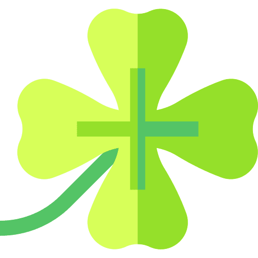 Clover garland birthday and party farming and gardening icon