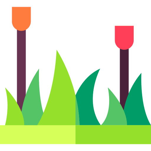 Grass plants leaves plant icon