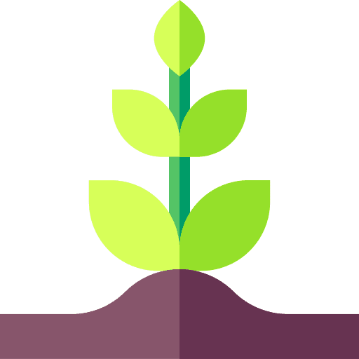 Plant farming and gardening scent leaf icon