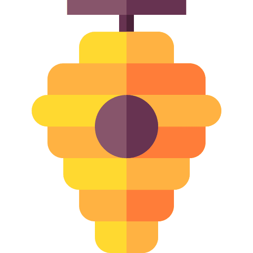 Beehive honey bee animals icon