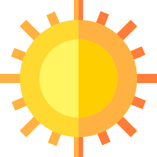 Sun weather meteorology sunlight icon