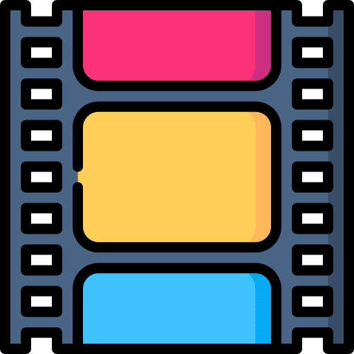 Film strips photographic film strip icon