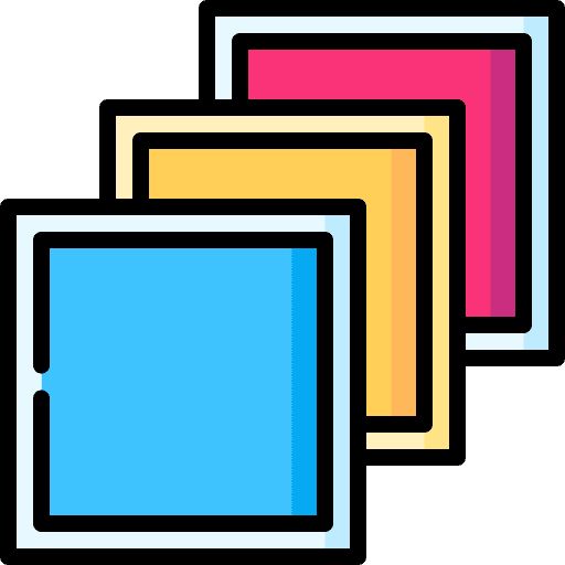 Color scheme web browser seo and web art and design icon