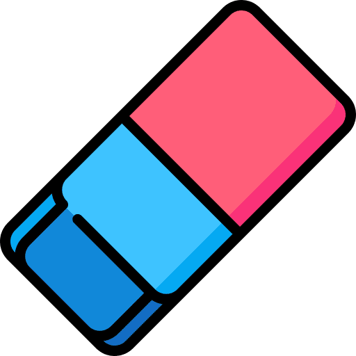 Eraser eraser rubber stationery icon