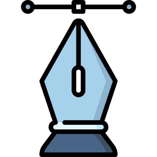 Vector art and design pen tool graphic designer icon Vector art and design pen tool graphic designer icon