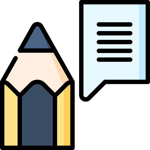 Communication speech bubble pencil art and design icon Communication speech bubble pencil art and design icon