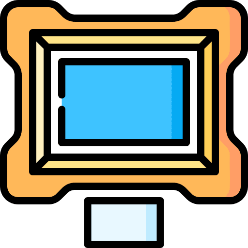 Exhibition gallery landscape exhibition icon Exhibition gallery landscape exhibition icon