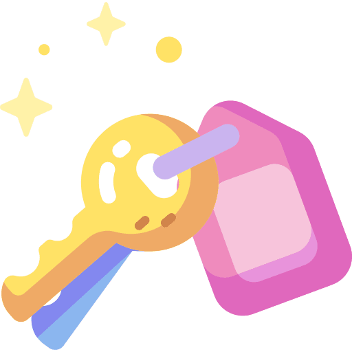 Keys antique ancient pass icon