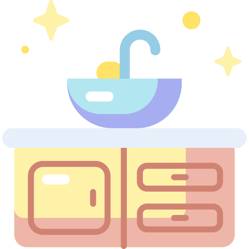 Sink kitchen cabinet kitchen tool counter icon