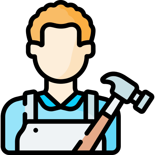 Craftsman caucasian people artistic icon