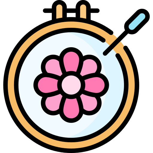 Embroidery hoop embroidery hoop fashion embroidery icon