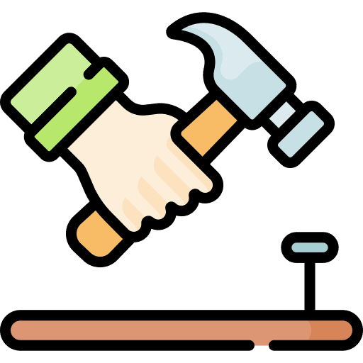 Hammer improvement nail screw icon