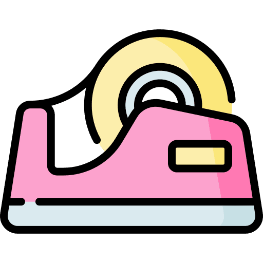 Adhesive tape dispenser edit tools sticky icon