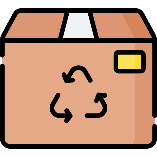 Cardboard delivery package cardboard icon