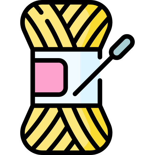 Yarn ball yarn ball needle wool icon