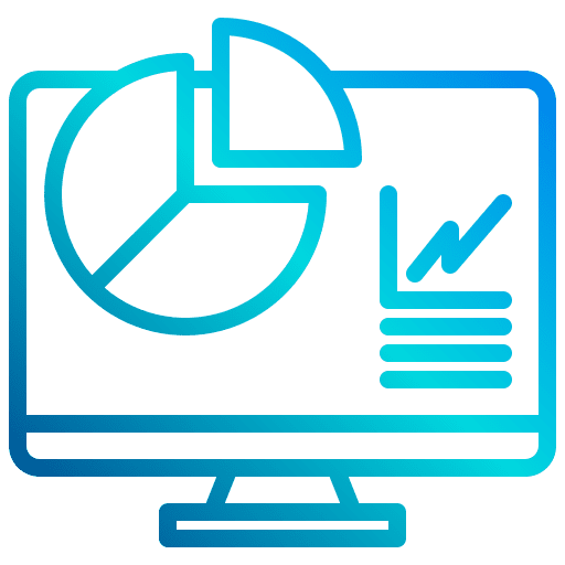 Computer analytics computer admin panel icon