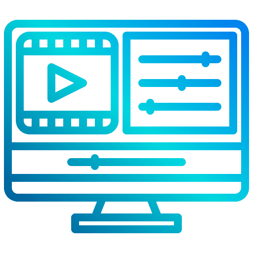 Computer edit tools play button computer icon