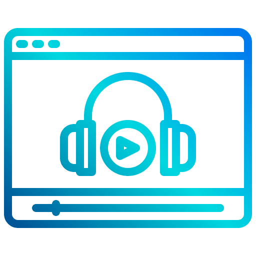 Audio educational book audio education icon