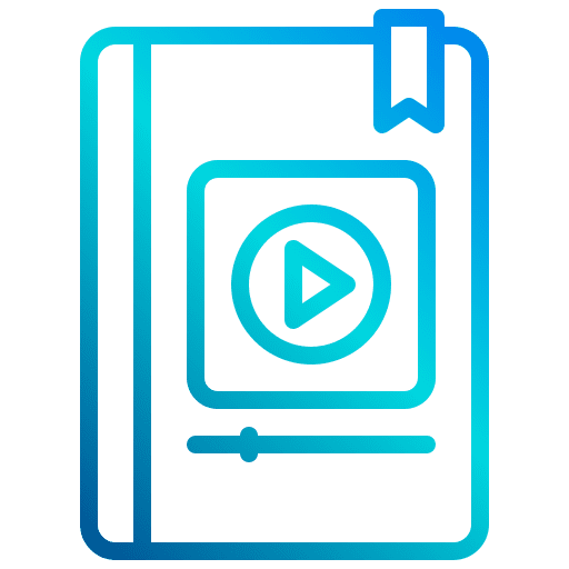 Ebook video tutorials ebook education icon