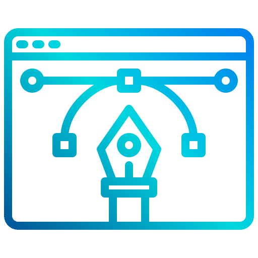 Elearning edit tools monitor graphic design icon