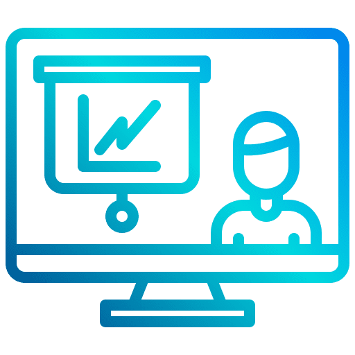 Elearning tv elearning monitor icon