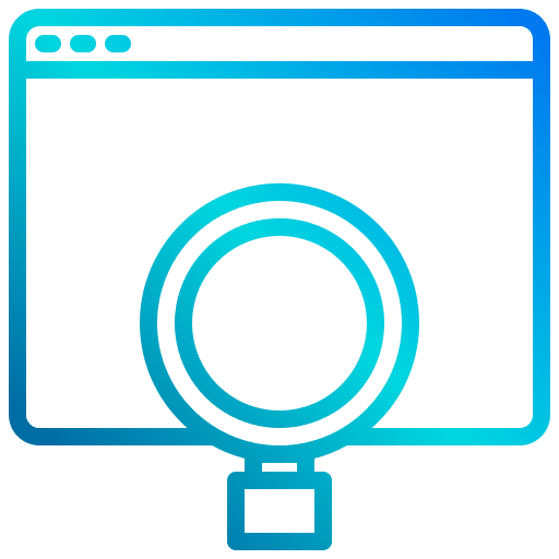 Learning search learning magnifying glass icon