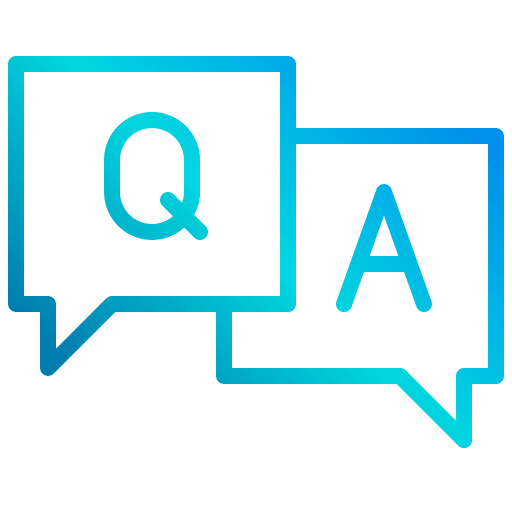 Faq answer doubts communications icon