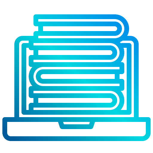 Laptop lesson education notebook icon