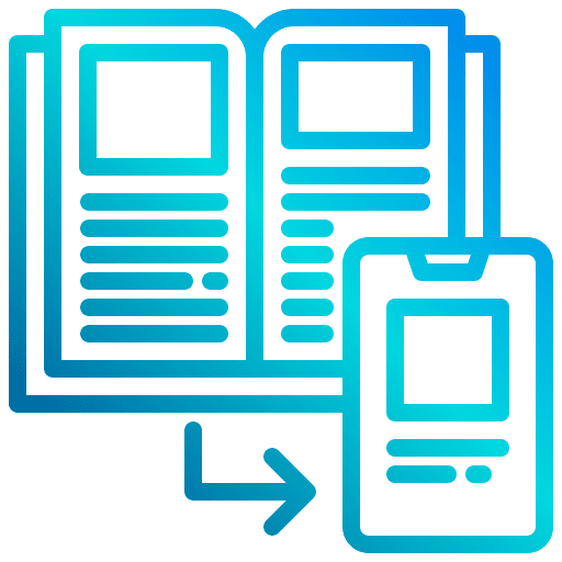 Responsive electronics online learning smartphone icon