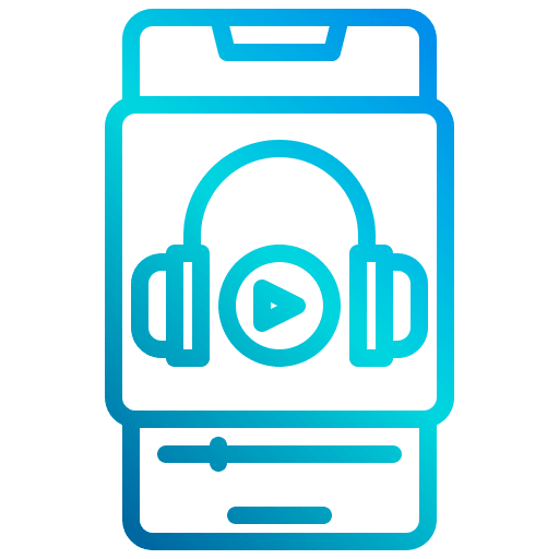 Study education music and multimedia elearning icon