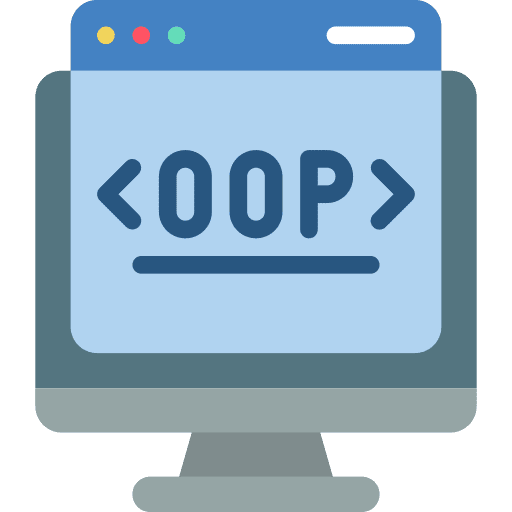 Computer oriented coding code icon