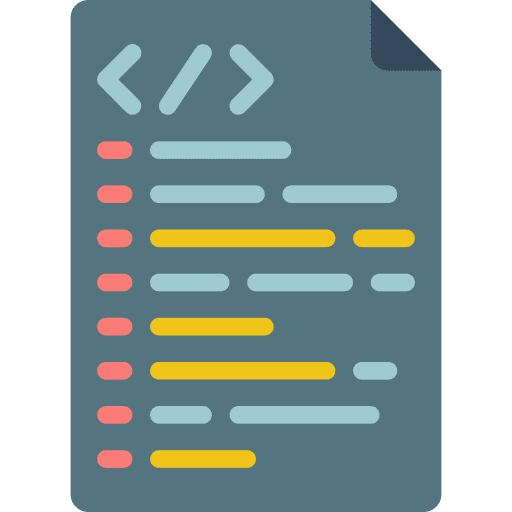 Script computer programming coding icon