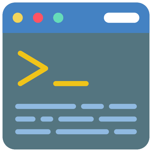 Terminal command terminal coding icon