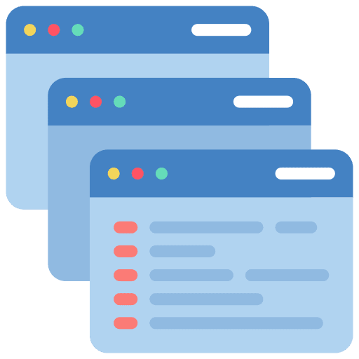 Windows programming template script icon