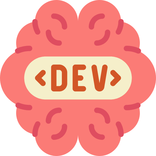 Brain mind programming computer icon