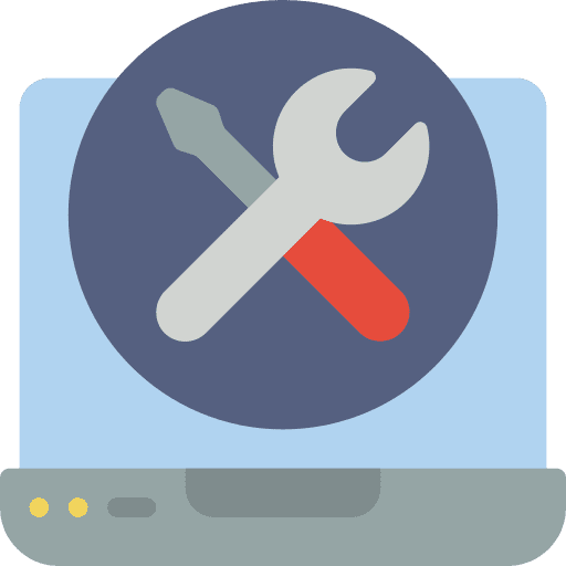 Computer computer coding repair icon