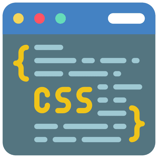 Css coding css style programming icon