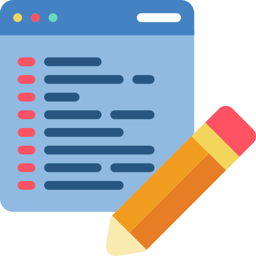 Edit code edit code file document icon